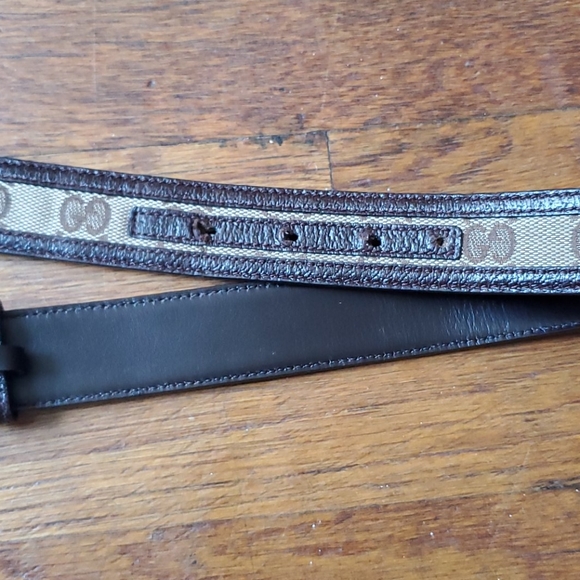 Gucci Monogram Interlocking G Belt in Dark Brown main image 4